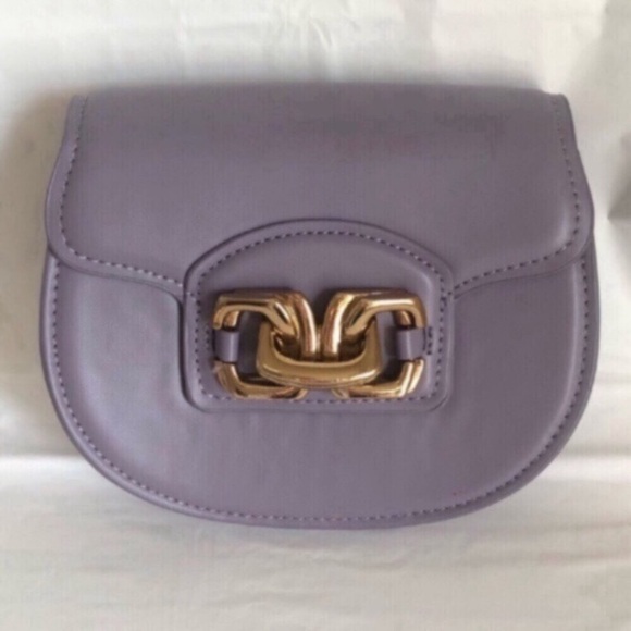 Zara Purple Saddle Bag - Picture 4 of 17